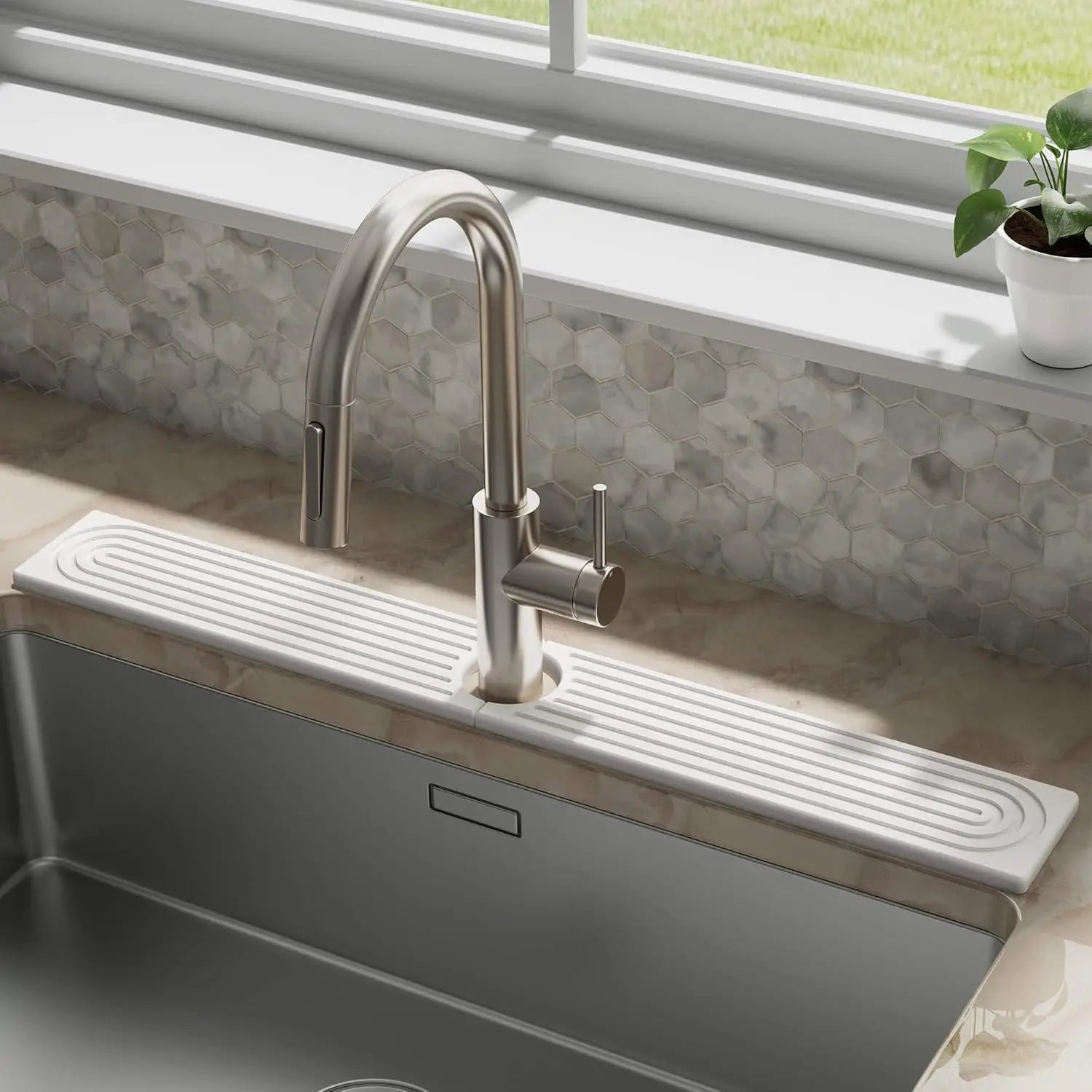 Water Absorbent Stone Faucet Mat